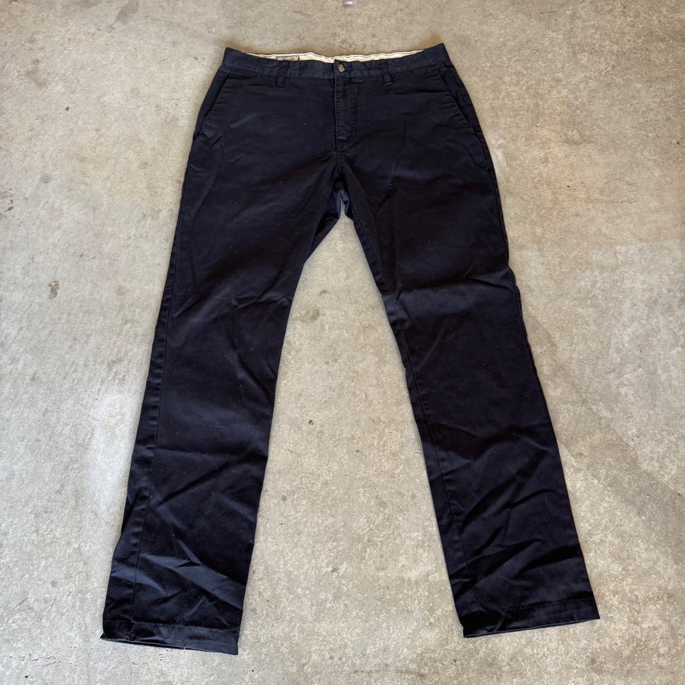 Volcom Corpo Class Mens Black Chino Pants Straight Leg Size 34 Skate Casual